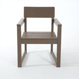 5 Piece Outdoor Dining Set, Table With Umbrella Hole And 4 Armrest Chairs