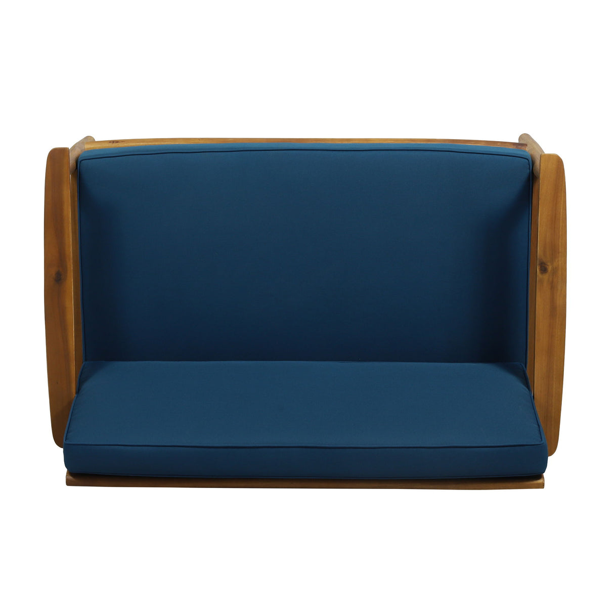 Outdoor Acacia Wood Loveseat Set With Coffee Table