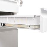 Contemporary Black 3 Drawer Mobile Filing Cabinet With Lock, Metal Office Storage For Legal / Letter Size