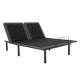 Refresh - 12" Queen Size Flex Head Memory Foam Hybrid Mattress And Adjustable Base Bundle - Blue