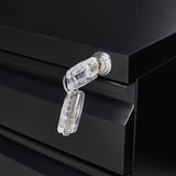 Contemporary Black 3 Drawer Mobile Filing Cabinet With Lock, Metal Office Storage For Legal / Letter Size