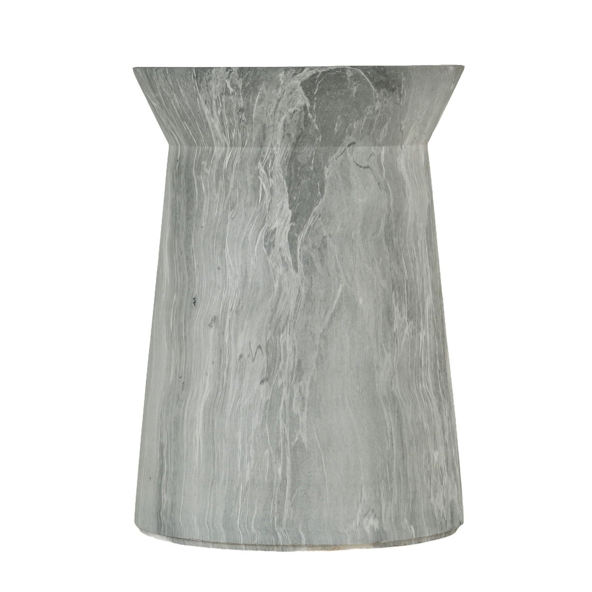 Round Outdoor End Table - Marble