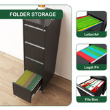 Drawer Metal Locking Vertical File Cabinet With Wheels Heavy Duty Lockable Storage