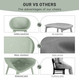 2 Pack Lounge Chair Set & Folding Square Table