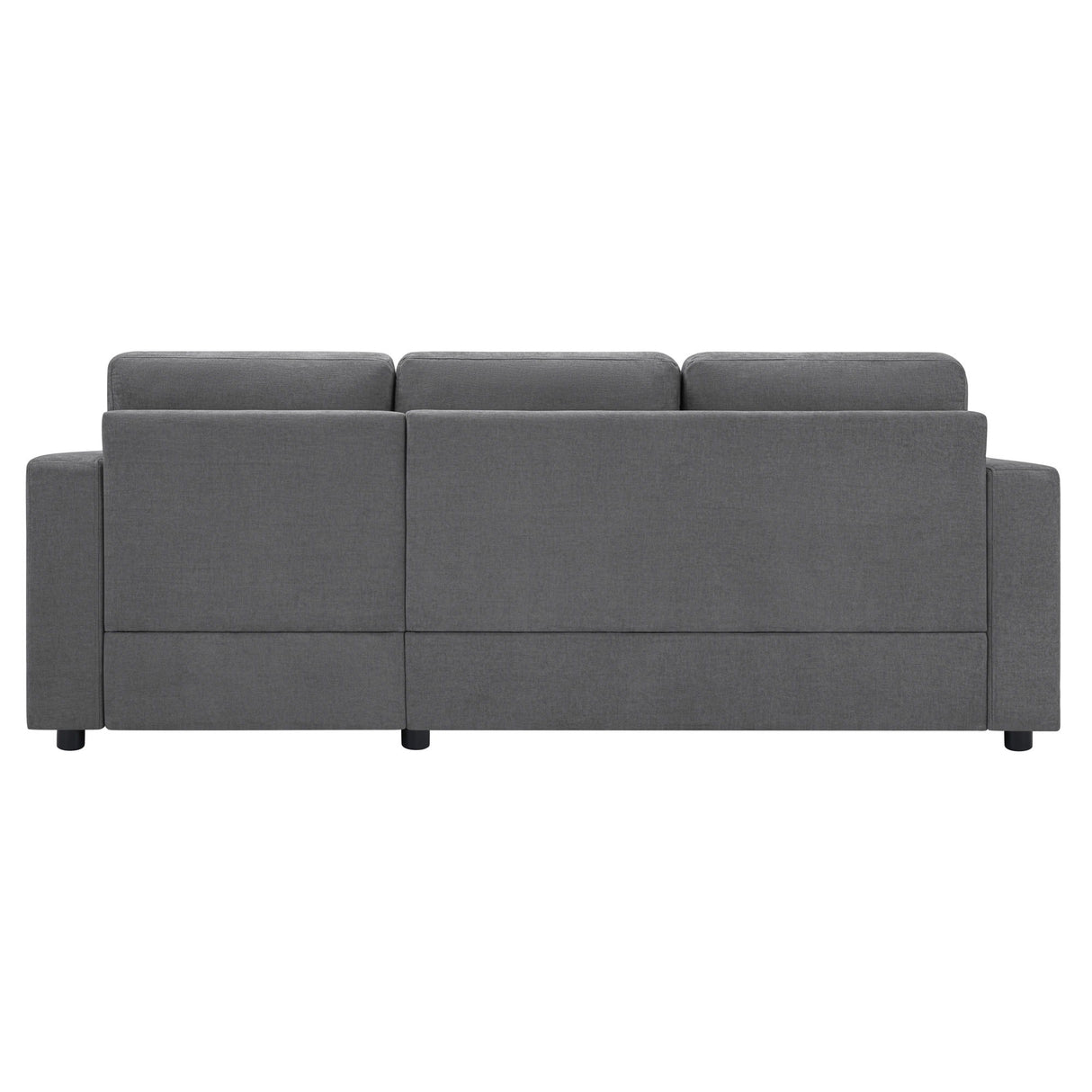 Modern L-Shaped Sectional Sofa With Curved Chaise, USB Ports, And Side Storage Pockets
