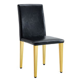 Elegant Upholstered Chairs With Metal Legs