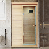 Hemlock Mini 1 Person Far Infrared Door Indoor Sauna Room