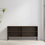 Banting - Low Wide Bookcase - Walnut Brown