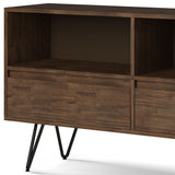 Chase - Low Bookcase - Rustic Natural Aged Brown