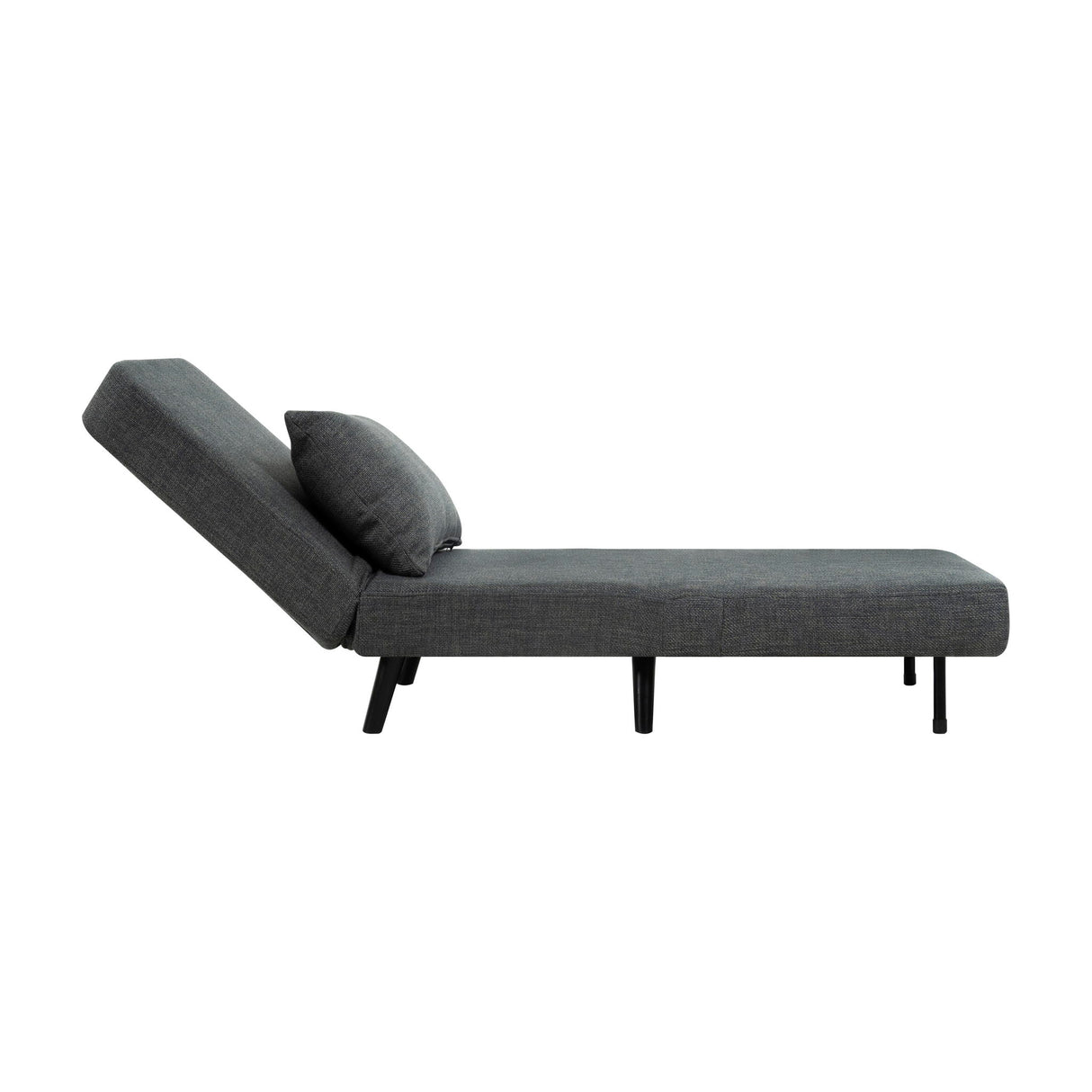3 In 1 Foldable Linen Chaise Lounge With Adjustable Backrest