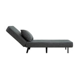 3 In 1 Foldable Linen Chaise Lounge With Adjustable Backrest