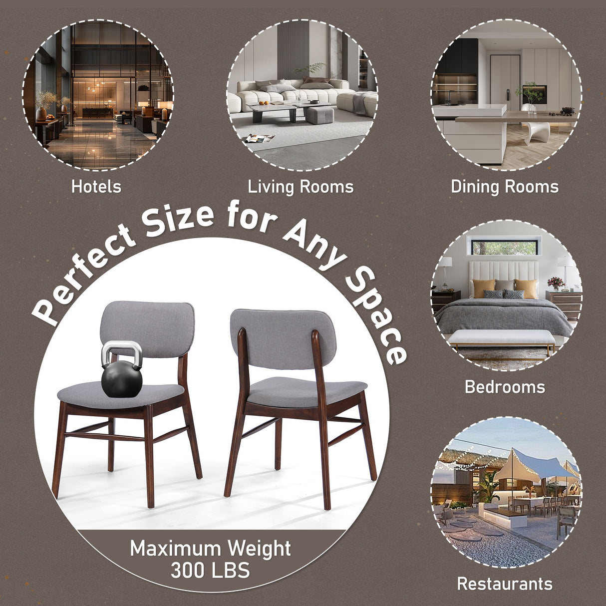 Upholstered Comfort Dining Chair (Set of 2)