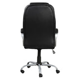 Upholstered Office Chair, Adjustable Height Swivel Chair - Black