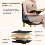 Dining Chairs With Ergonomic Buckle Backrest Comfort