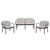 Luna - Outdoor Patio 3 Pieces Chat Set