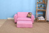 Kids Club Chair Sofa / Sectional And Ottoman - Pink