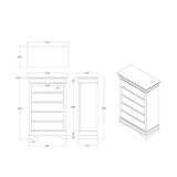 Charlston - 5 Piece Bedroom Set With LED Headboard