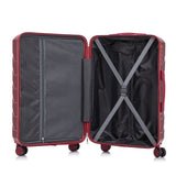3 Pieces Set 20" / 24" / 28" Spinner Wheel Luggage With Combination Lock