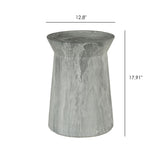 Round Outdoor End Table - Marble