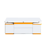 Lift Top Coffee Table With 4 Storage Stools