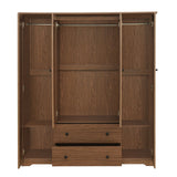 4 Door Wardrobe Armoire With 2 Drawers