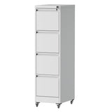 Drawer Metal Locking Vertical File Cabinet With Wheels Heavy Duty Lockable Storage