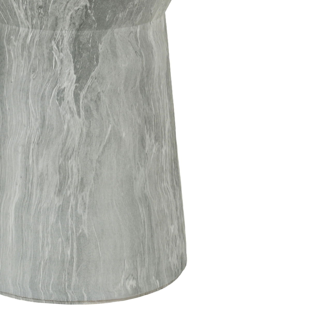 Round Outdoor End Table - Marble