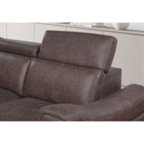 Bruno - Pull Out Complete Sofa Bed With Storage Chaise - Brown