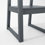 5 Piece Outdoor Dining Set, Table With Umbrella Hole And 4 Armrest Chairs