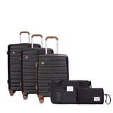 5 Piece Set Hardshell Carry On Luggage Set With Tsa Lock
