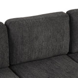 Convertible L Shaped Sofa Couch With Storage, Cup Holders, USB Ports