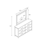 Avery - King Bedroom Set With Bookcase Headboard, Low Profile Bed, Spacious Drawers - Beige