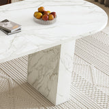 Oval Dining Table - White