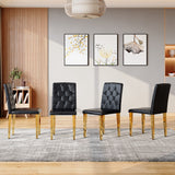 Dining Chairs With Ergonomic Buckle Backrest Comfort