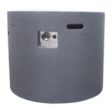 Round Iron Fire Pit With 40,000 Btu