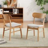 Dining Chairs With Cushioned Seat (Set of 2)
