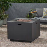 Outdoor Patio Gas Burning Fire Pit Table 50,000 Btu, Square