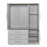 4 Door Wardrobe Armoire With 3 Drawers